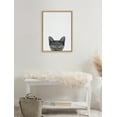 thumbnail image 6 of Kate and Laurel Sylvie Black Cat Framed Canvas Wall Art by Simon Te of Tai Prints, 18x24 Natural, Cute Cat Portrait, Halloween Décor Art for Wall, 6 of 6