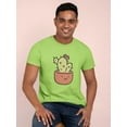 thumbnail image 2 of Cute Cactus Buddy T-Shirt Men -Smartprints Designs, Male Medium, 2 of 4