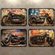 thumbnail image 2 of Placa Metal Vintage para Motocicleta Barra Pintura Hierro Rectangular 40x30cm 4 Uds., 2 of 9
