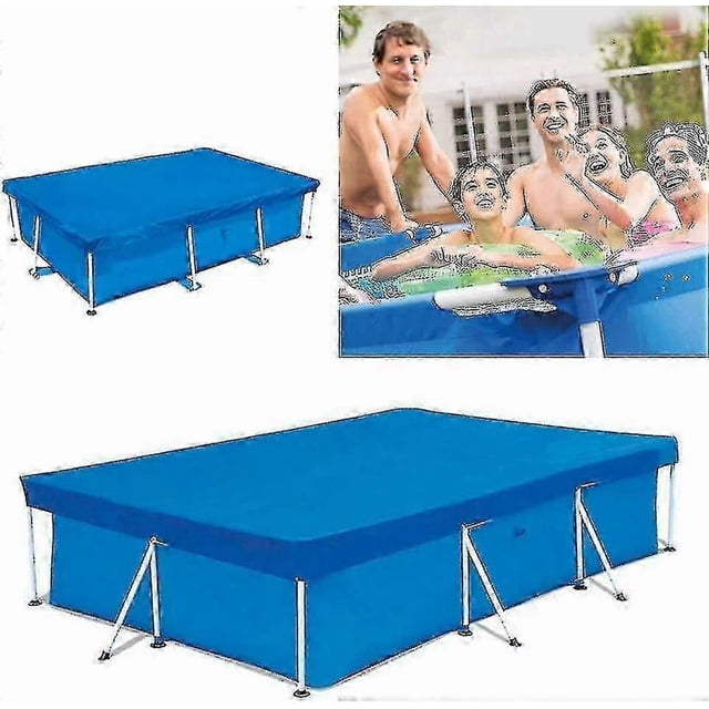Rectangular Pool Cover, Frame Swimming Pool Cover, Above Ground Rainproof Dust Cover Inflatable Family Pool Paddling Pools And Outdoor Garden