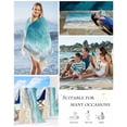 thumbnail image 5 of Aqua Blue Beach Beach Towels Oversized Super Absorbent, Coastal Seawaves Sand Shore Scenery Lightweight Bath Towel Quick Dry Sets For Bathroom/Pool/Rv Camping/Beach Play/Gym Room/Picnic 31"x62", 5 of 8