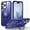 Blue, variant on TECH CIRCLE Case for iPhone 13 Pro 6.1" 2021 - Translucent Back Sturdy Rotating Kickstand Shell Cover Compatible with MagSafe with Phone Ring Holder, Dark Red