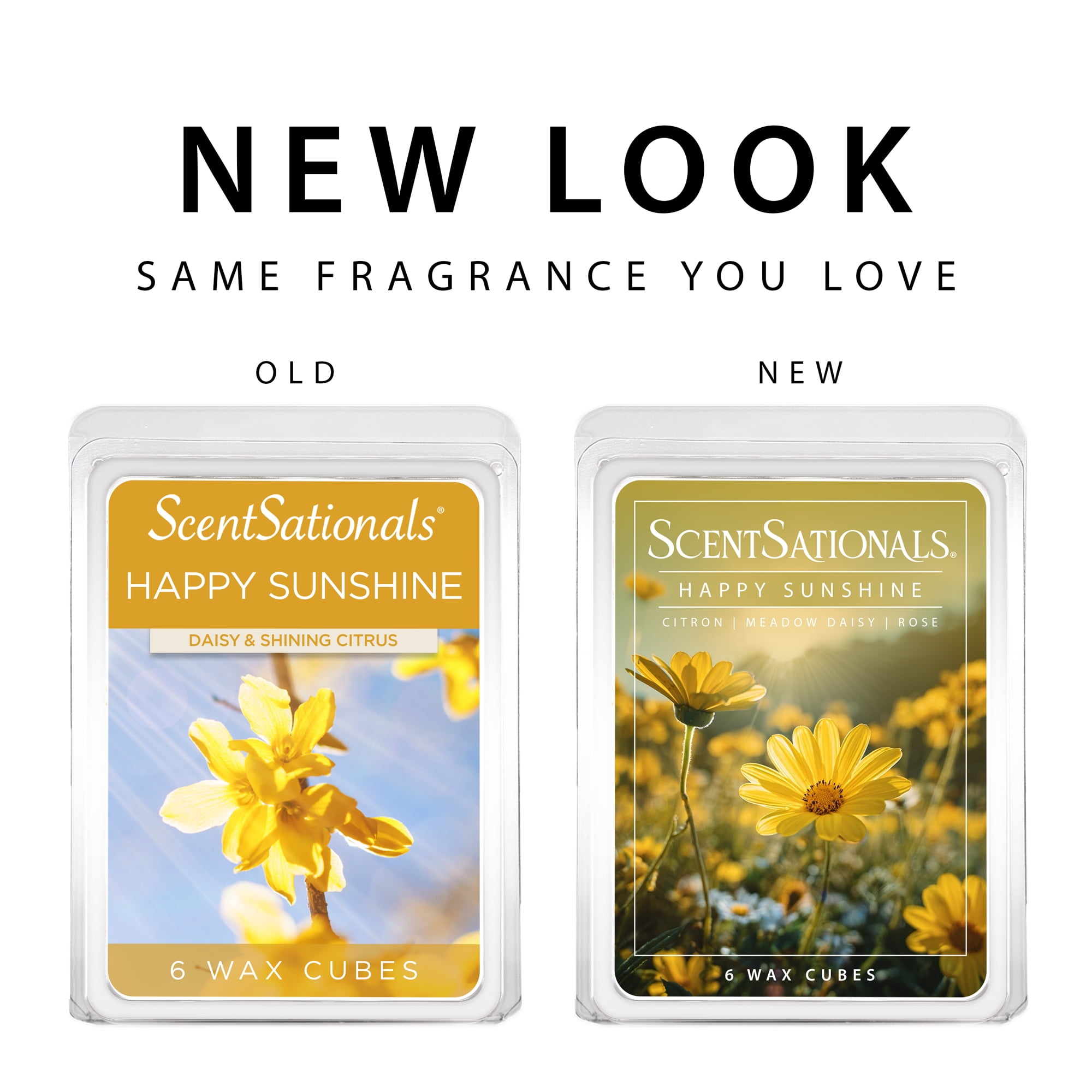 (2 pack) Happy Sunshine Scented Wax Melts, ScentSationals, 2.5 oz