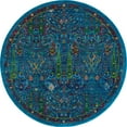 thumbnail image 2 of Rugs.com Calypso Collection Rug – 8 Ft Round Navy Blue Medium Rug Perfect For Kitchens, Dining Rooms, 2 of 8