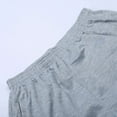 thumbnail image 6 of Mens Sweatpants,Men's Solid Color Overalls Casual Zipper Pocket Wide Foot Sports Casual Pants,Cargo Pants for Men,Size:XXL, 6 of 8