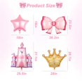 thumbnail image 2 of Princess Balloons Castle, 5 unidades, rosas, para decoración de baby shower, 2 of 7