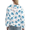 thumbnail image 7 of Lsque Cartoon Poodle Dog Pattern Casual Women's Hoodie,Hooded Sweatshirt with Kangaroo Pocket,Pullover Hoodie with Eye-catching Drawstrings-XX-Large, 7 of 7