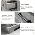 thumbnail image 4 of ACCOHOHO 7 Drawer Dresser for Bedroom, Farmhouse Rustic Wood Dresser Chest of Wide Drawers for Living Room, Grey, 4 of 6