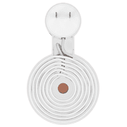 2 Pack,White,Wall Mount for Google Nest Mini (2nd Gen) Bracket Holder,Space-Saving,Perfect Cord Management,No Messy Wires or Screws,Sturdy Voice Assistant Wall Mount