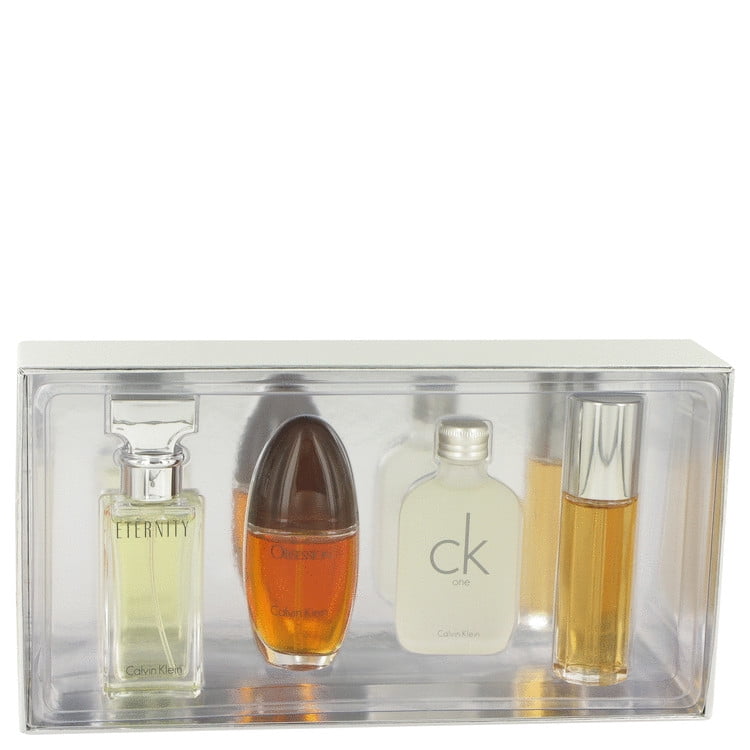 Calvin Klein Women Gift -- Mini Variety Gift Set Includes Eternity, Obsession Ck One, Escape, All 1/2 Oz Sprays Except One Is A Splash - Walmart.com