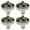 White, variant on TOP-MAX 4PCS Steampunk Style Metal Door Knob Zinc Alloy Handles for Drawers Doors Cupboards (Brushed Nickel)