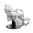 thumbnail image 2 of TRUMAN Vintage Barber Chair, Reclining Heavy Duty Barber Chair, White Seat Chrome Frame, 2 of 4