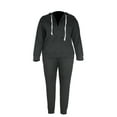 Cindysus Women Two Piece Outfit Plus Size Sweatsuit Hoodie Jogger Set