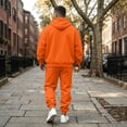 thumbnail image 3 of Homeyce Men's Sweatsuit Track Suits 2 Piece Set Full Zip Jogging Long Sleeve Athletic Casual Warm Up,Red 2XL, 3 of 6