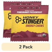 (2 pack) Honey Stinger Organic Energy Chew, Pomegranate Passion, 1.8 oz