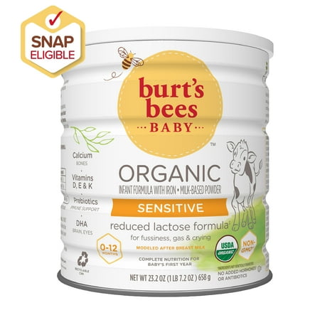 Burt's Bees Baby Organic Sensitive Infant Formula with Iron, 23.2 oz