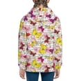 thumbnail image 6 of Kdxio Butterflies and Vintage Pattern Kids Boys Girls Zip Up Hoodie 3D Printed Hooded Sweatshirt Hoody Coat with Pocket 7-12 Y-Small, 6 of 6