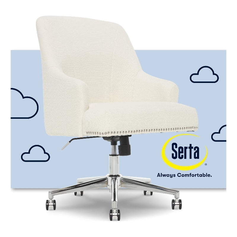 Serta Leighton Modern Mid-Back Desk Office Chair Twill Serta Leighton Modern Mid-Back Desk Office Chair Twill