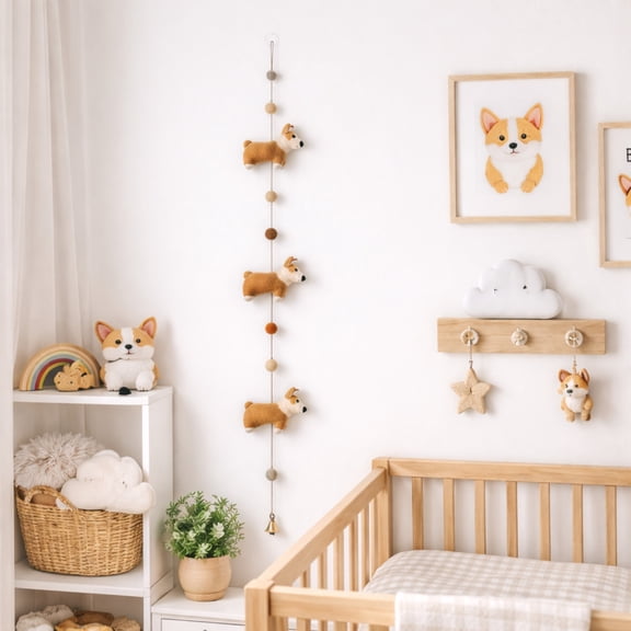 Felt Corgi Garland