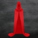 thumbnail image 4 of Capa unisex para mujer, larga, con capucha, para cosplay, Halloween, color liso, 4 of 6