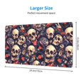 thumbnail image 2 of Sikiie Skull record rock Mouse Pad, 16x29.5 Mousepad Desk Mat in Anti-Slip Rubber Mousepads Mat for Game Office Laptop Computer, 2 of 8