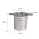 thumbnail image 5 of sweethay Infusor de té, filtro de café de acero inoxidable, colador de hojas, tetera de gran capacidad, accesorios colgantes, café doméstico Teteras 1 PC sweethay HA0913-00B, 5 of 6