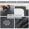 thumbnail image 6 of Skksst Waterproof Jacquard Sofa Cover Sectional Couch Slipcover Furniture Protector, Back Cushion, 6 of 7