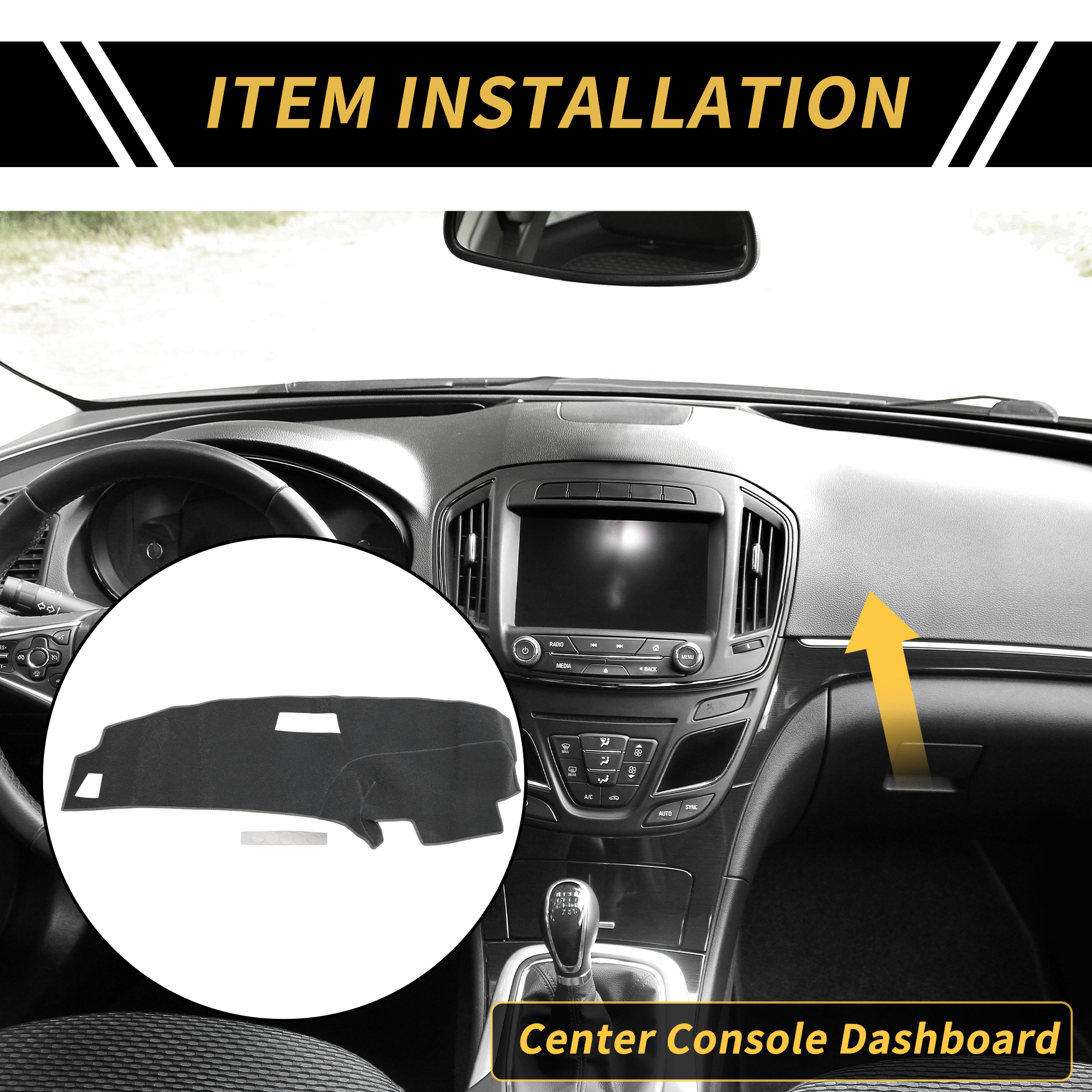 Unique Bargains Non-Slip Dashboard Cover for Ford for Ranger 1989-1994 Gray