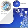 thumbnail image 2 of SKYSONIC Glitter Christmas Tree Dish Drying Mat 18x24 inch Happy New Year Merry Christmas Large Dish Drying Mat, Counter top Mat, Dish Draining Mat,Dishes Draining Protector Pad, Sink Mat, 2 of 6