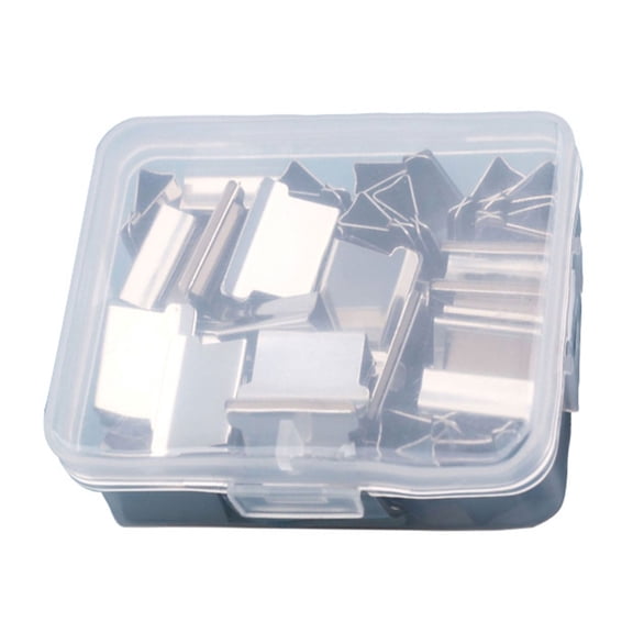 Handheld Paper Clip Clamp Dispenser 40-50 Sheets Capacity No Damage Binding, Reusable Metal Paper Clamps File Clip Clamp