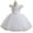 White, variant on Toddler Girls Flower Embroidered Tulle Dress Short Sleeve Formal Party Gown for Birthday Wedding