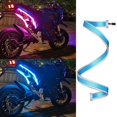 thumbnail image 2 of 1pcs Motocicleta LED DRL Luces Diurnas Tira De Luz Trasera Fluyendo Impermeable Señal De Giro Lámpara Auto Estilo De Coche Accesorios, 2 of 4
