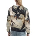thumbnail image 7 of Sikiie Swordsman Cool Dragon Women's Casual Hoodies Long Sleeve Lightweight Pullover Tops Loose Sweatshirt-Medium, 7 of 7