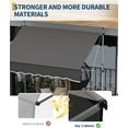 thumbnail image 5 of Manual Retractable Patio Awning 118" x 118" with Adjustable Height, UV Protection & Crank Handle – Ideal for Backyard, Garden, Outdoor Shade Black, 5 of 7