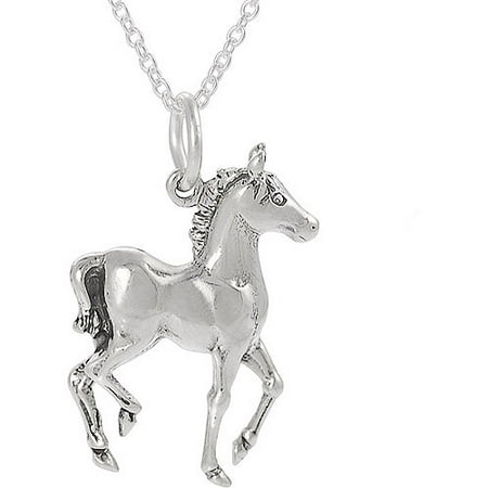 Brinley Co. Sterling Silver Horse Pendant, 18