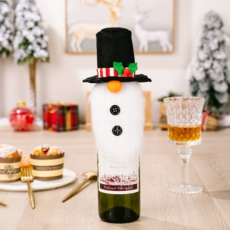

Goodhd Christmas Wine Gift Cover Bag Decoration Santa Bottle Dinner Party Xmas Table