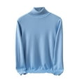 thumbnail image 2 of HaoXianJian Mens Mock Turtleneck Long Sleeve T-Shirts Solid Color Basic Slim Fitted Pullover Tees Casual Soft Comfort Big & Tall Shirts Casual T Shirts Lightweight Sweaters Size 2X 3X, 2 of 6