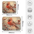 thumbnail image 2 of Ryvnso Cardinal Winter Dish Drying Mat for Kitchen Countertop 18x24 Large Dish Pad Drainer Rack Dish Sink Mats, 2 of 7