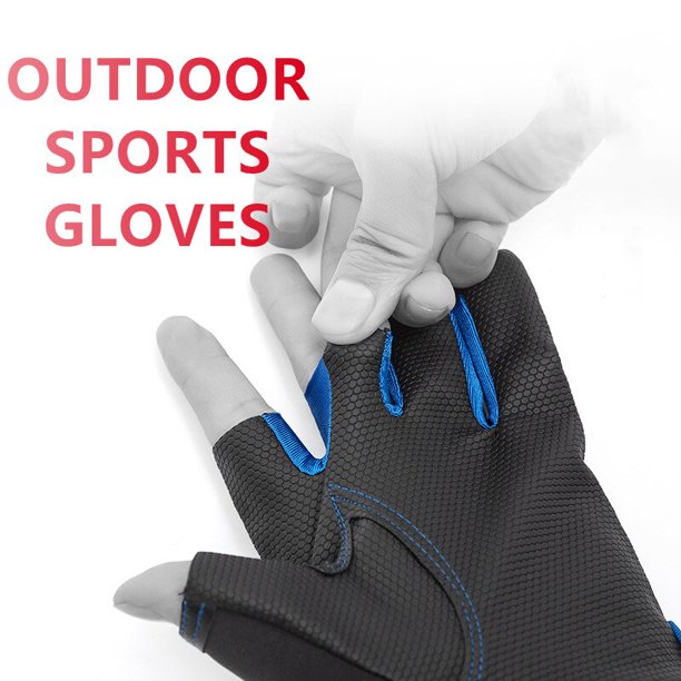 Motorcycle Durable Antiskid Gloves Durable Anti-Slip Anti-Sweat Anti-Cutting Dew Three Finger Gloves Summer Cycling GlovesGreen He Qiyong unisex