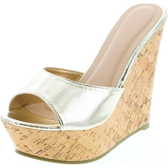 Fashion Focus Womens Ardo-42 Popular Wedge Sandal