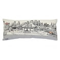 thumbnail image 2 of 35" White Kansas City Daylight Skyline Lumbar Decorative Pillow, 2 of 5