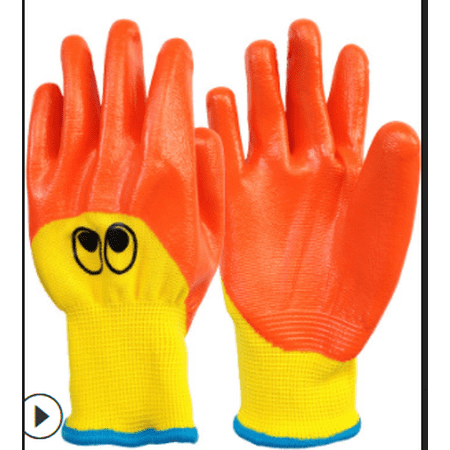 Franhais Breathable Children Gardening Gloves, Toddlers Household Cartoon Animal Oil Resistant Non-slip Anti-stab Handwork Gloves