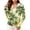 #060-Green, variant on Warop Womans Zip Up Hoodie, Long Sleeve Tropical Print Thumbhole Sun Protection Jacket, Beach Swim Cover Up Summer