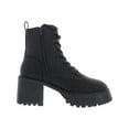 thumbnail image 2 of Mia Womens Elija Faux Leather Round Toe Combat & Lace-up Boots, 2 of 3
