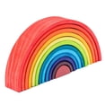 thumbnail image 4 of 12 Piezas de Bloques de Construcción Rainbow de , los Colores Son Hermosos y Atraen del Bebé, Juguetes para Niños de 2 a Baoblaze Bloques de construcción del arco iris, 4 of 8