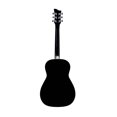thumbnail image 5 of Jay Turser JJ43-BK-A-U 22.86 cm JJ-43 Series Acoustic Guitar, Black, 5 of 5