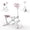 Pink, variant on Toauuo Foldable Squat Assist Machine with Resistance Bands, Glutes Butt Thighs Trainer for Leg Press Hip Thrust Home Gym Fitness
