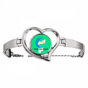 Earth Protect Environmental Protect Bracelet Heart Jewelry Wire Bangle