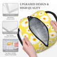 thumbnail image 3 of Fotbe Daisies Flowers Bolsa de Almuerzo con Estampado, Lonchera Aislada, Contenedor de Comida Reutilizable Tipo Cooler a Prueba de Fugas, 3 of 6