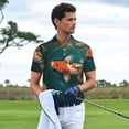 thumbnail image 3 of Fotbe Koi Pond Lilies Camiseta Polo de Golf para Hombre con Estampado – Camisa Deportiva Transpirable con Cuello Abotonado-X-Large, 3 of 6